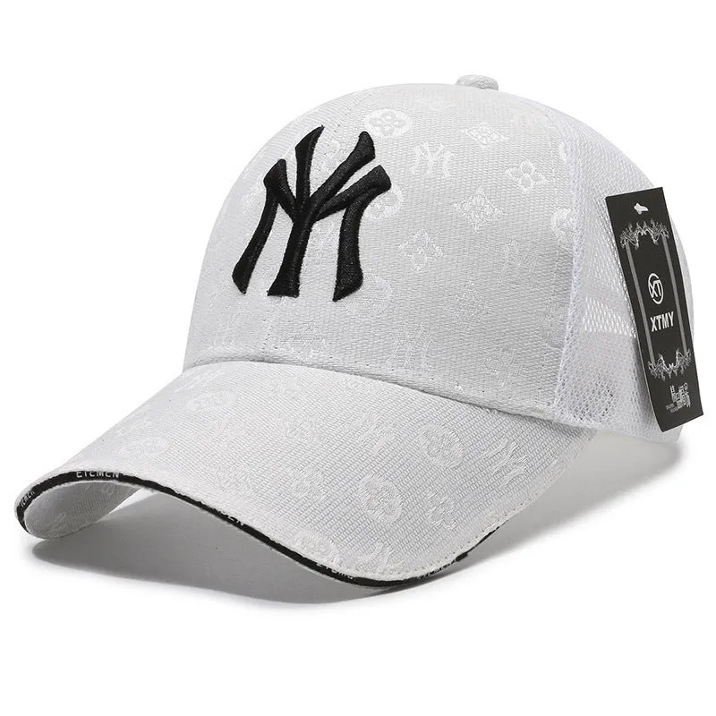 Textured Letter Stylish Duckbill Cap