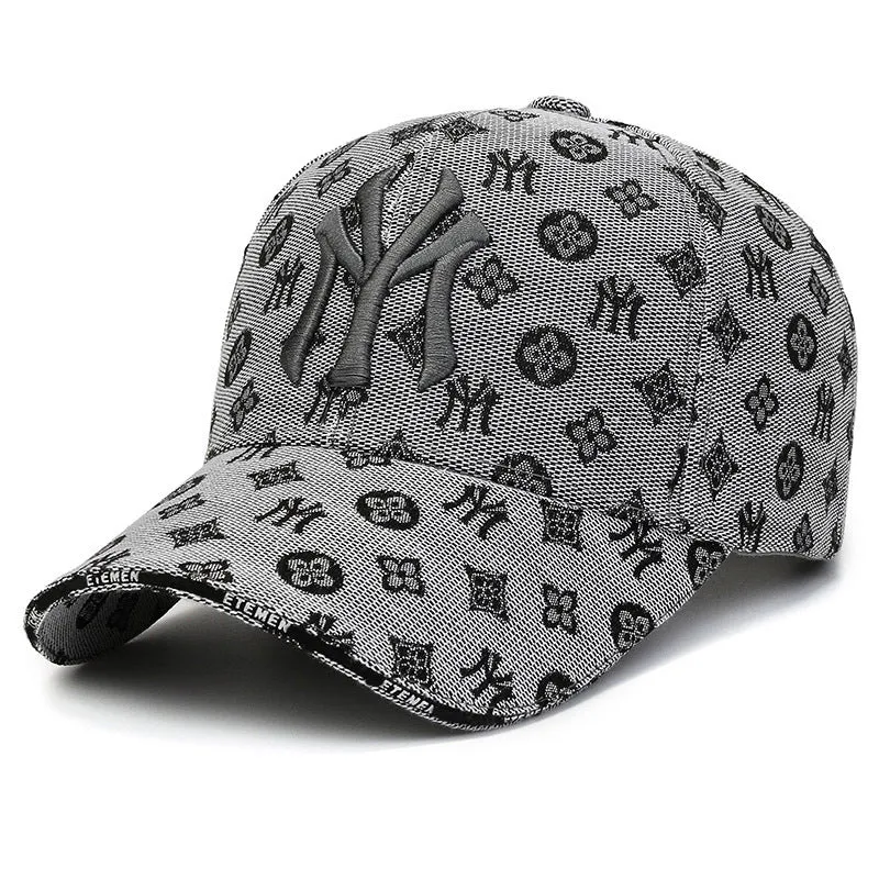 Textured Letter Stylish Duckbill Cap