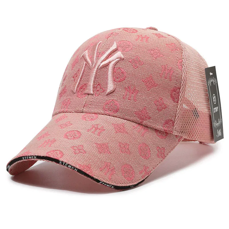 Textured Letter Stylish Duckbill Cap