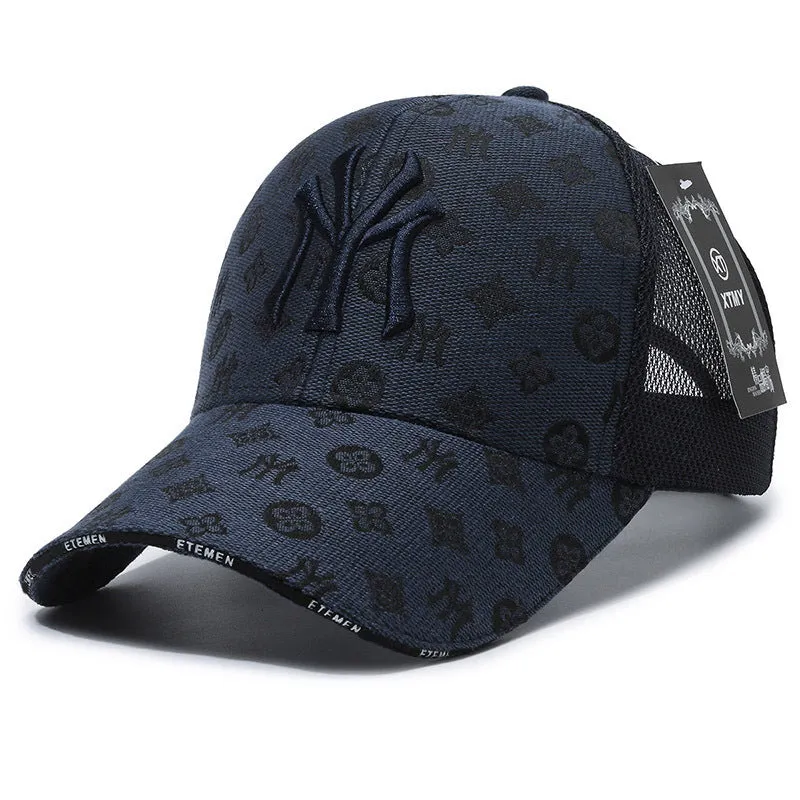 Textured Letter Stylish Duckbill Cap