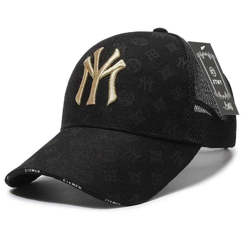 Textured Letter Stylish Duckbill Cap