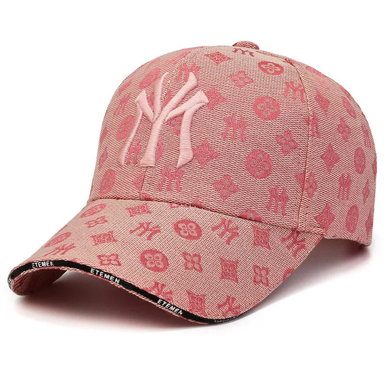 Textured Letter Stylish Duckbill Cap