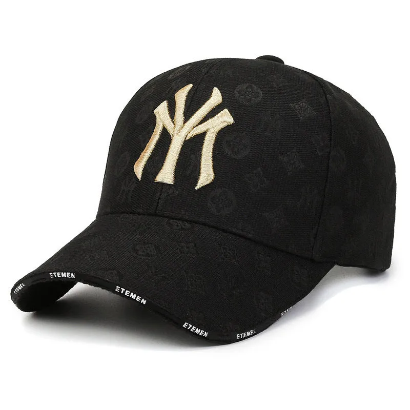 Textured Letter Stylish Duckbill Cap