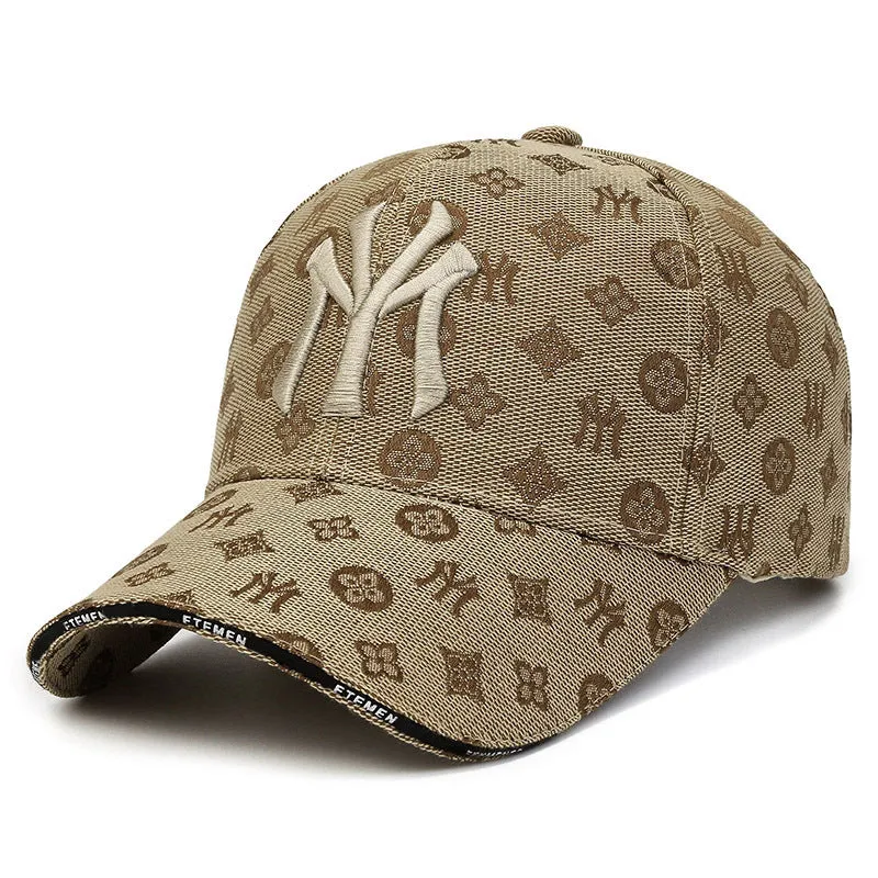 Textured Letter Stylish Duckbill Cap