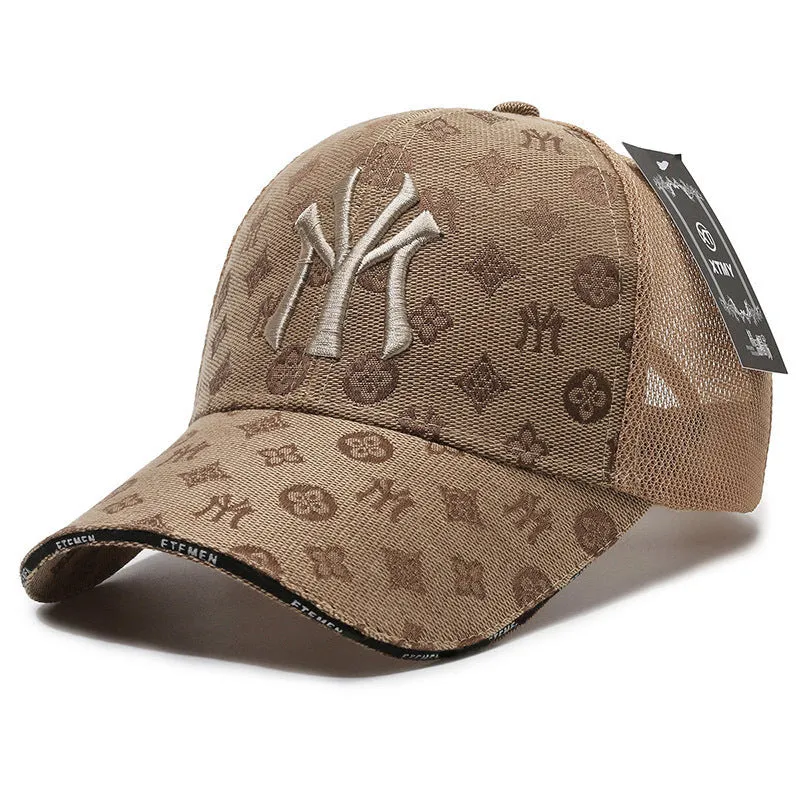 Textured Letter Stylish Duckbill Cap