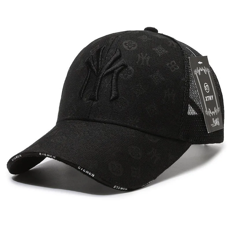 Textured Letter Stylish Duckbill Cap