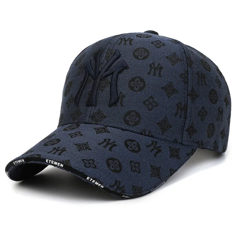 Textured Letter Stylish Duckbill Cap