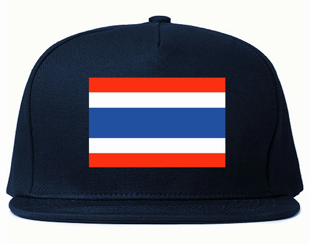 Thailand Flag Country Printed Snapback Hat Cap