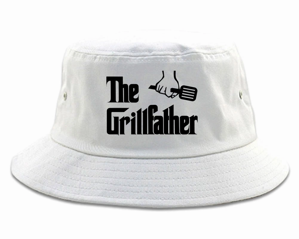 The Grillfather BBQ Dad Grill Mens Bucket Hat