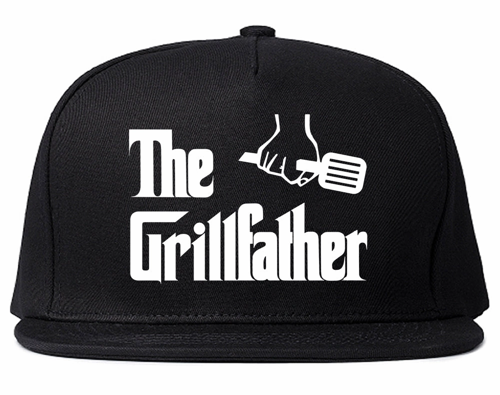 The Grillfather BBQ Dad Grill Mens Snapback Hat