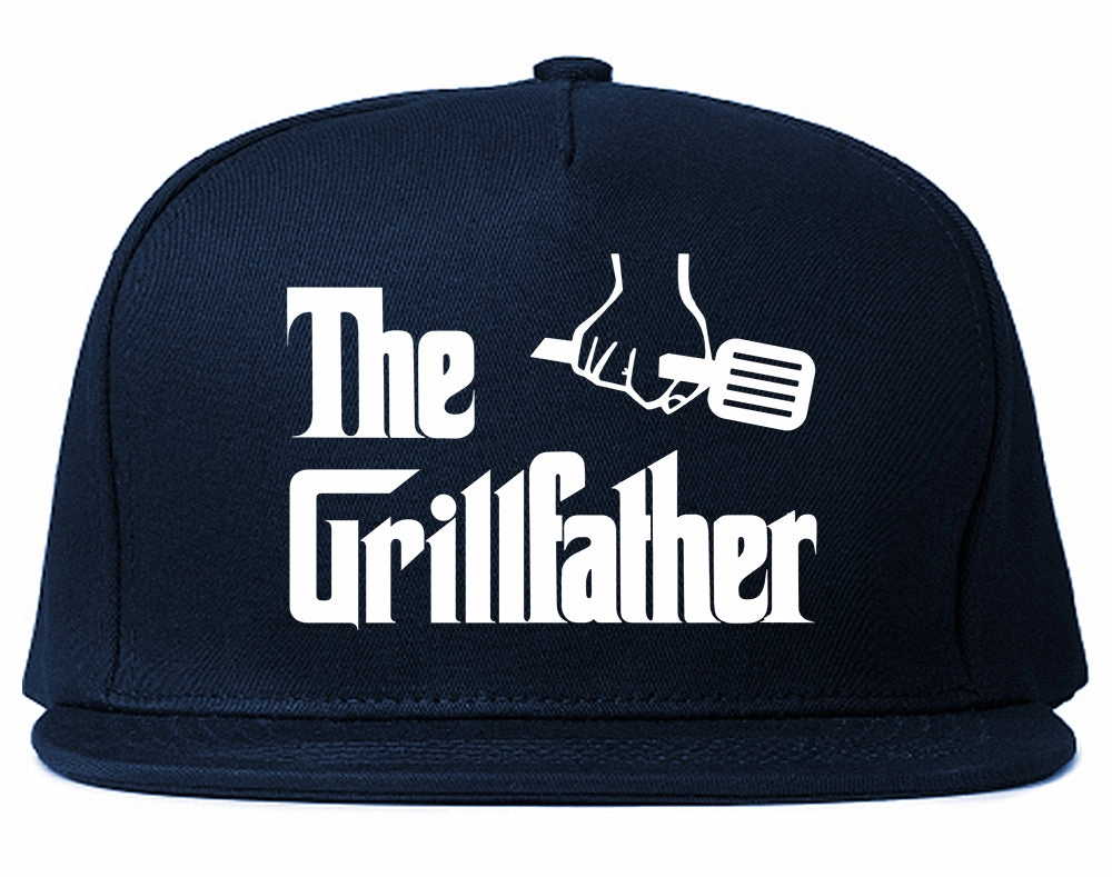 The Grillfather BBQ Dad Grill Mens Snapback Hat