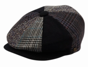 The Wool Patchwork Newsboy Cap winter-woolen-hat