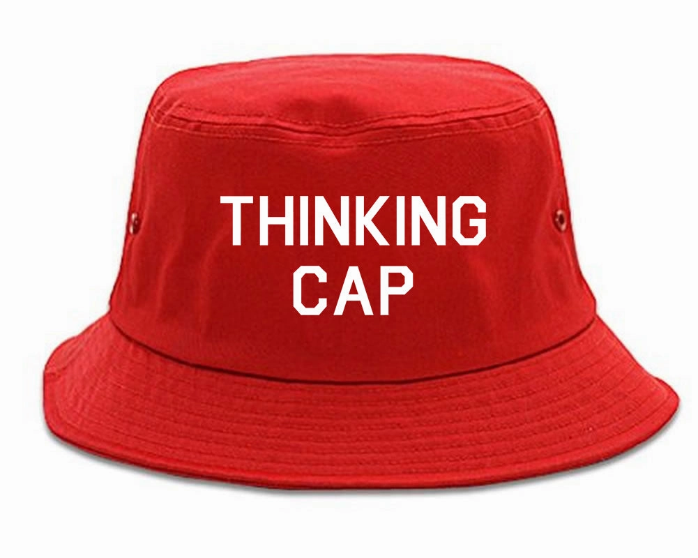 Thinking Cap Funny Nerd Mens Bucket Hat