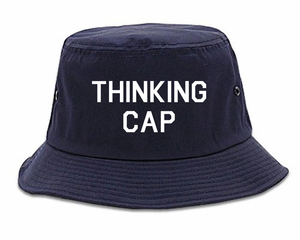 Thinking Cap Funny Nerd Mens Bucket Hat