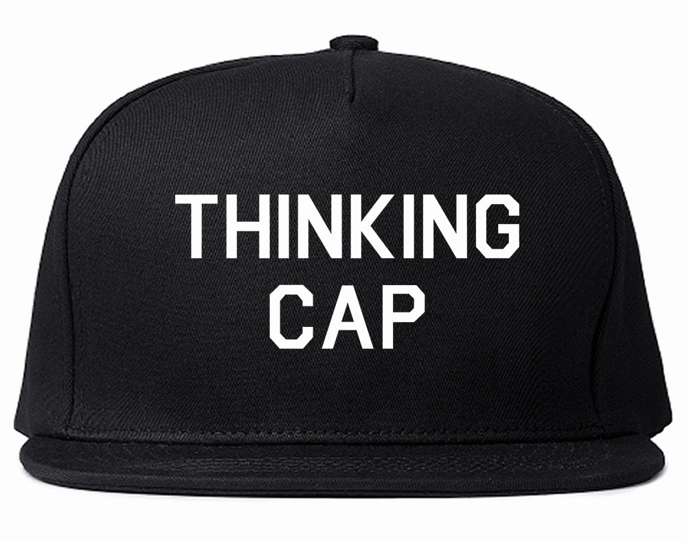 Thinking Cap Funny Nerd Mens Snapback Hat
