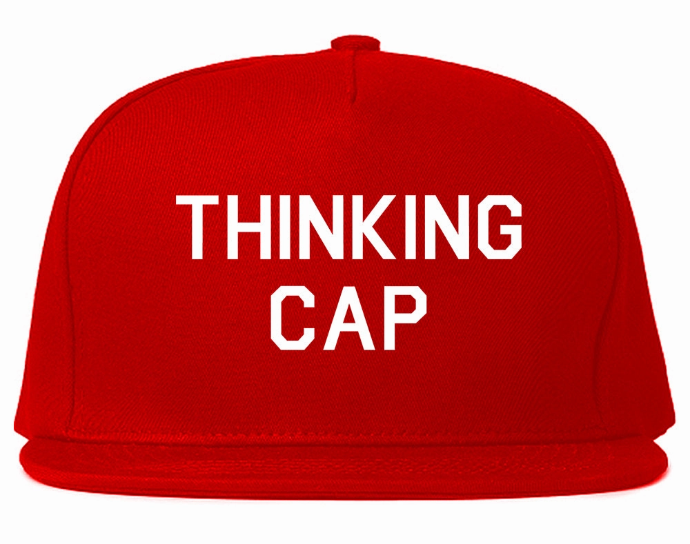 Thinking Cap Funny Nerd Mens Snapback Hat