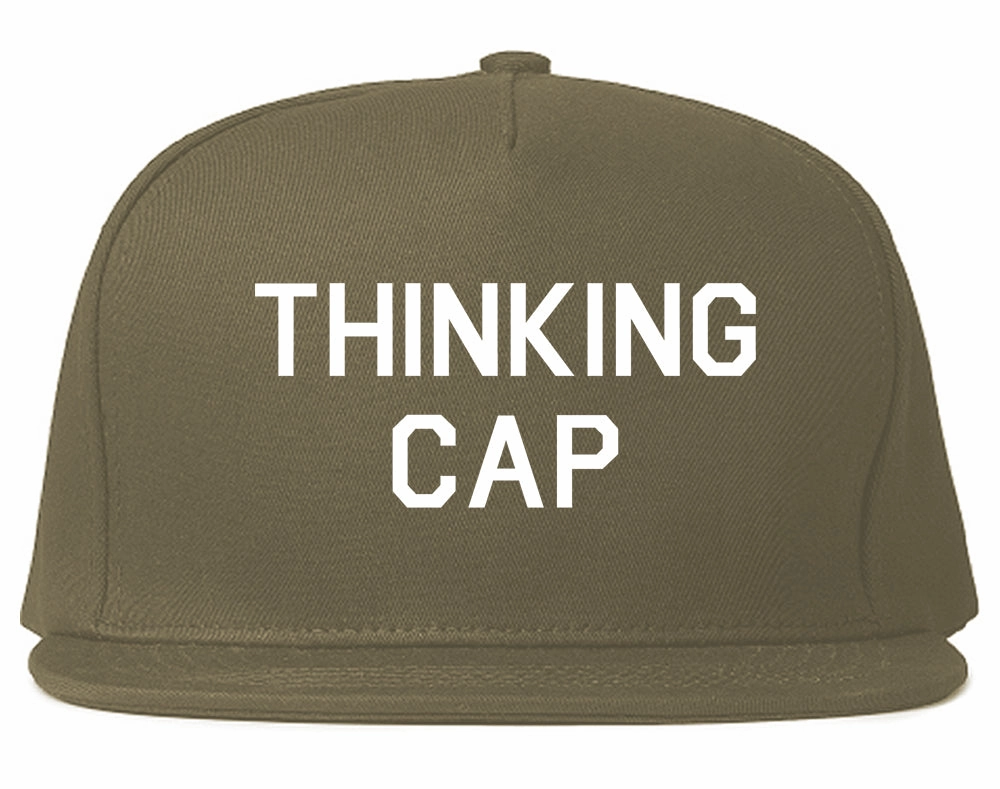 Thinking Cap Funny Nerd Mens Snapback Hat
