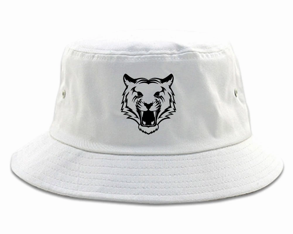 Tiger Face Outline Mens Bucket Hat