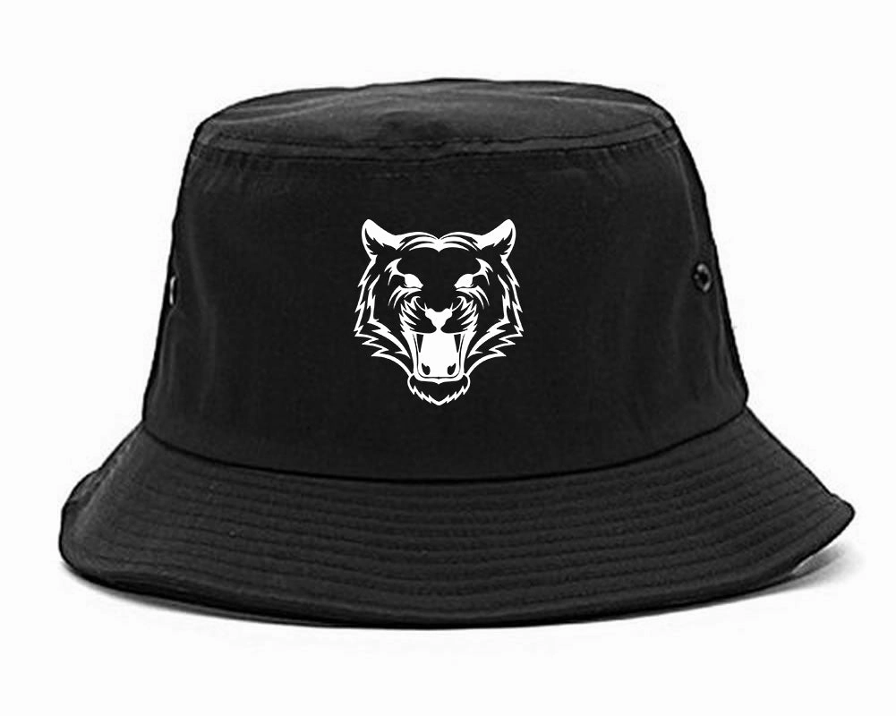 Tiger Face Outline Mens Bucket Hat