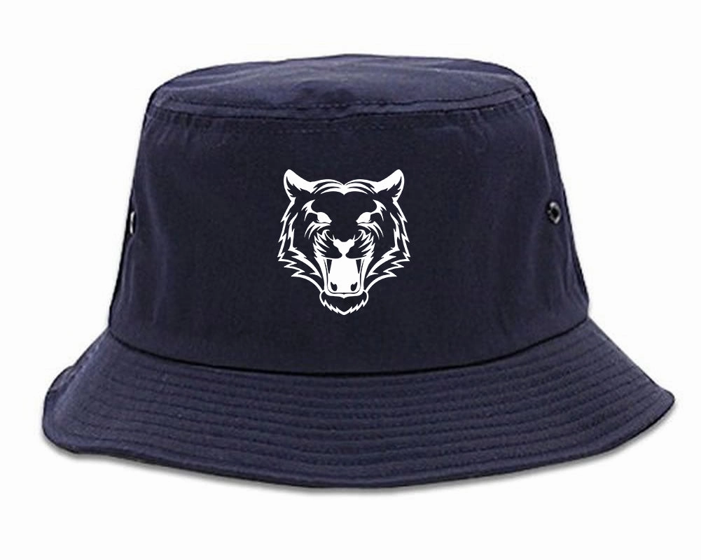 Tiger Face Outline Mens Bucket Hat