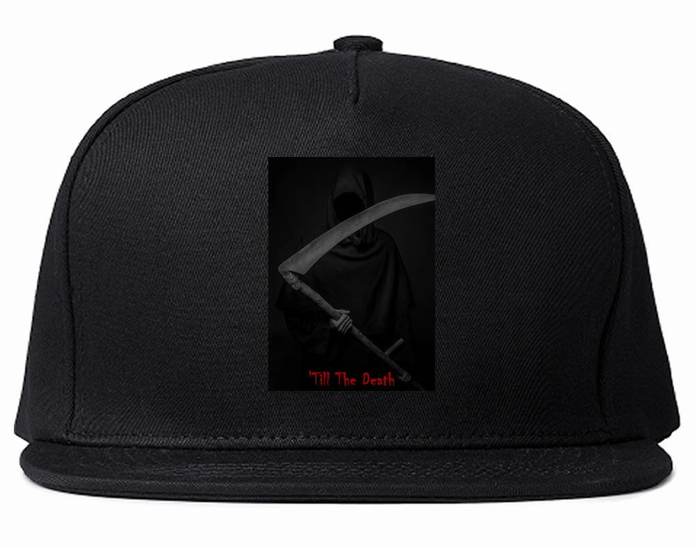 Till The Death Grim Reaper Snapback Hat Cap