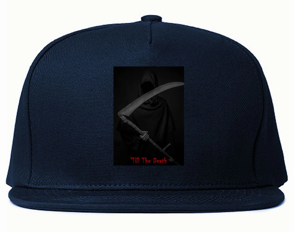 Till The Death Grim Reaper Snapback Hat Cap