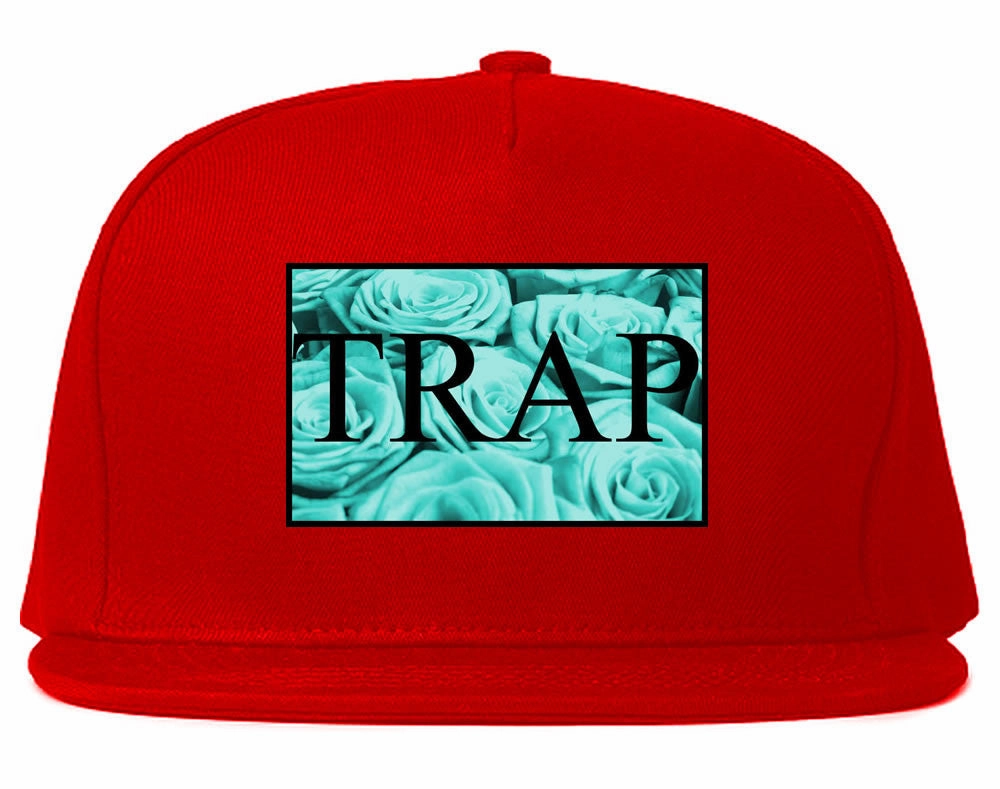 Trap Floral Pattern Snapback Hat