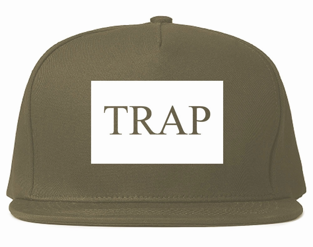 Trap Rectangle Logo Snapback Hat