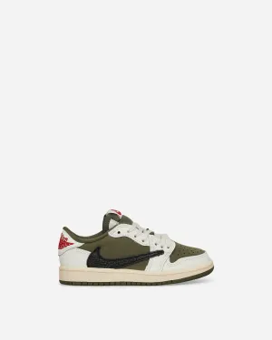 Travis Scott Air Jordan 1 Low (PS) Sneakers Mittel Oliv