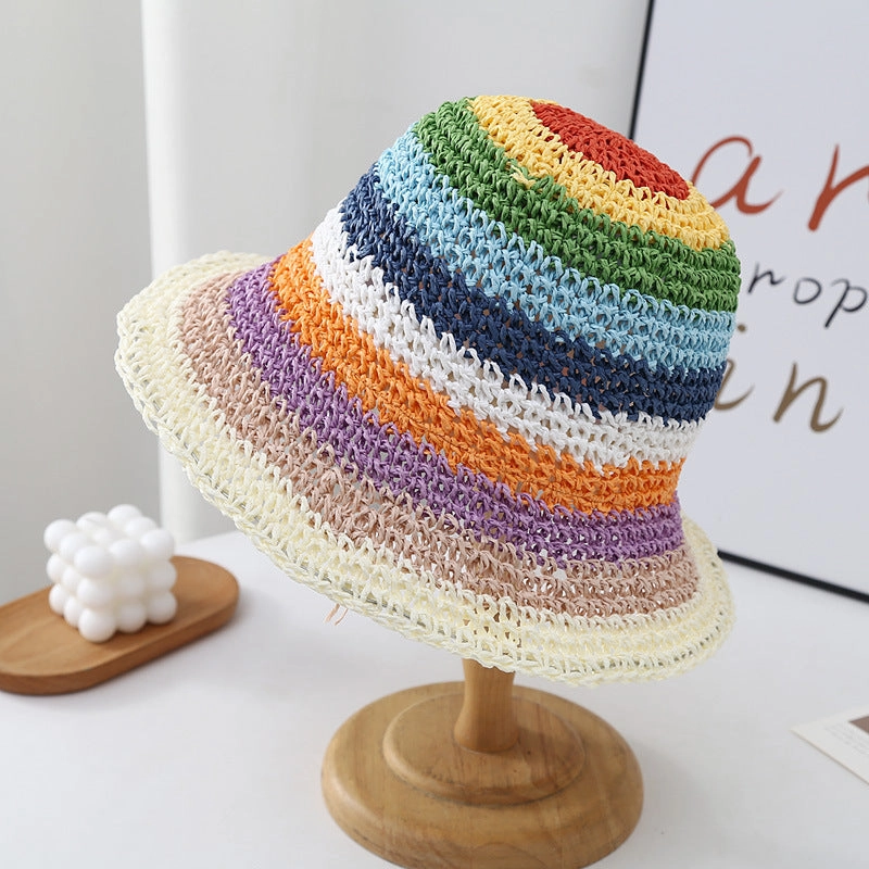 Trend Sun Hat Beach Women's Fresh Woven Fisherman
