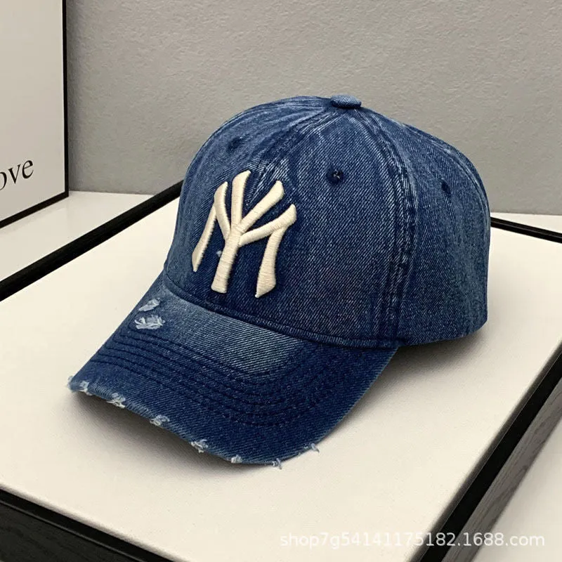 Trendy Denim Baseball Cap Soft Top