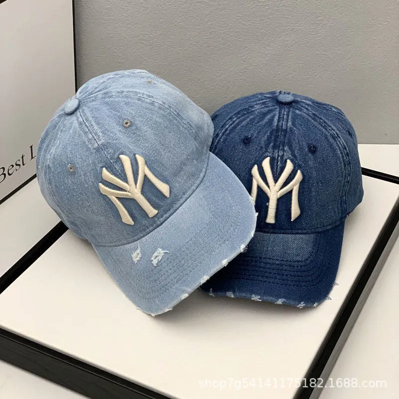Trendy Denim Baseball Cap Soft Top