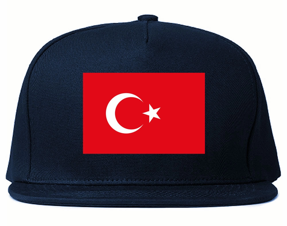Turkey Flag Country Printed Snapback Hat Cap