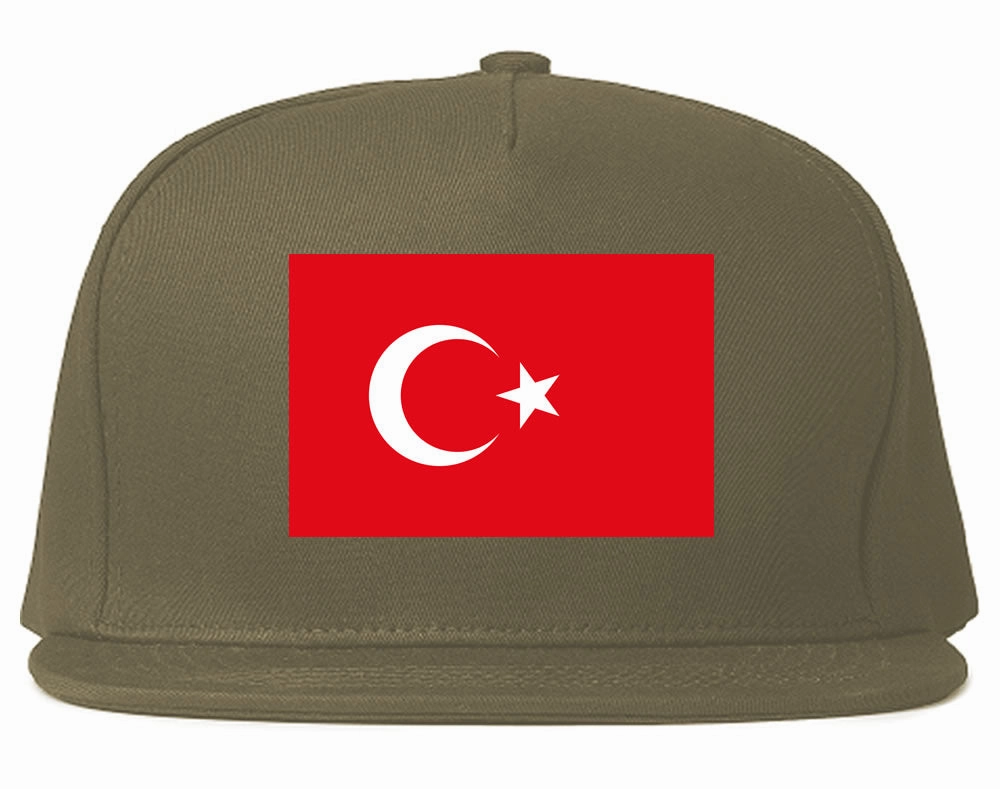 Turkey Flag Country Printed Snapback Hat Cap
