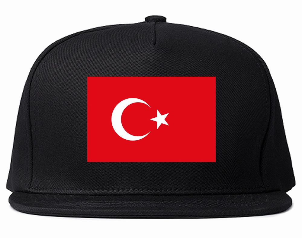 Turkey Flag Country Printed Snapback Hat Cap