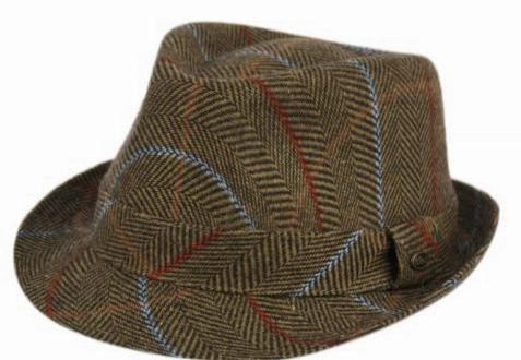 Tweed Herringbone Fedora