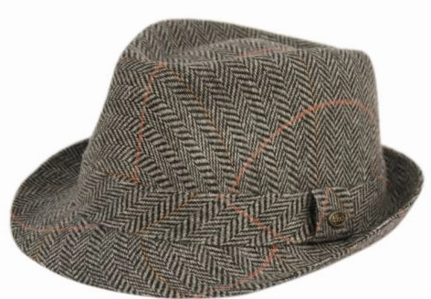 Tweed Herringbone Fedora