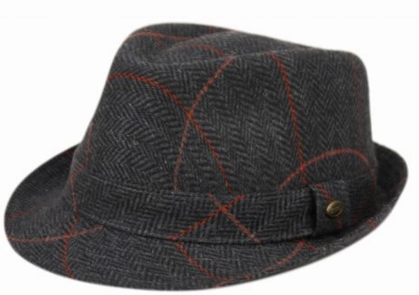 Tweed Herringbone Fedora