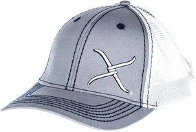 Twisted X Trucker Style Snapback Gray & White Cap casual-baseball-cap