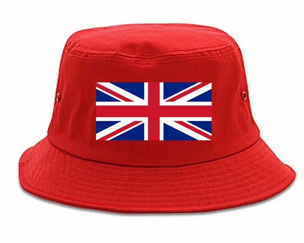 UK British Flag Chest Mens Bucket Hat