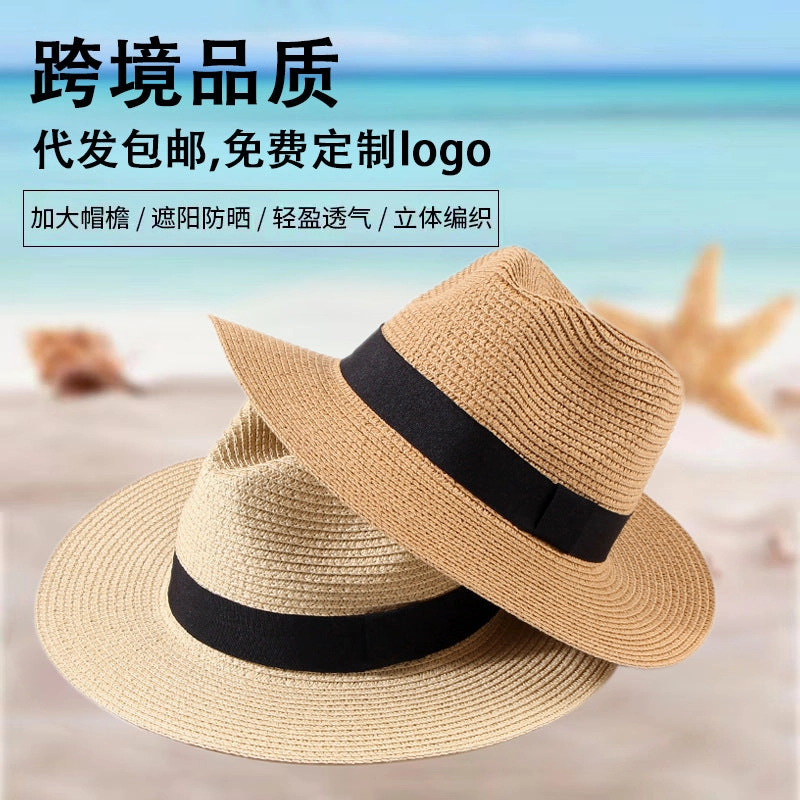 Unisex Panama Hat Summer Outdoor Sun Protection spring-straw-hat