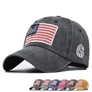 US Flag Washed Baseball Cap casual-baseball-cap
