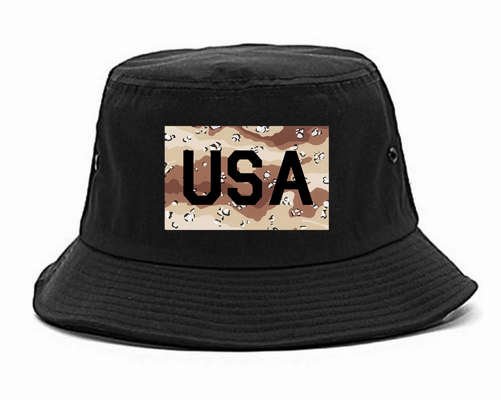 USA Desert Camo Army Mens Bucket Hat