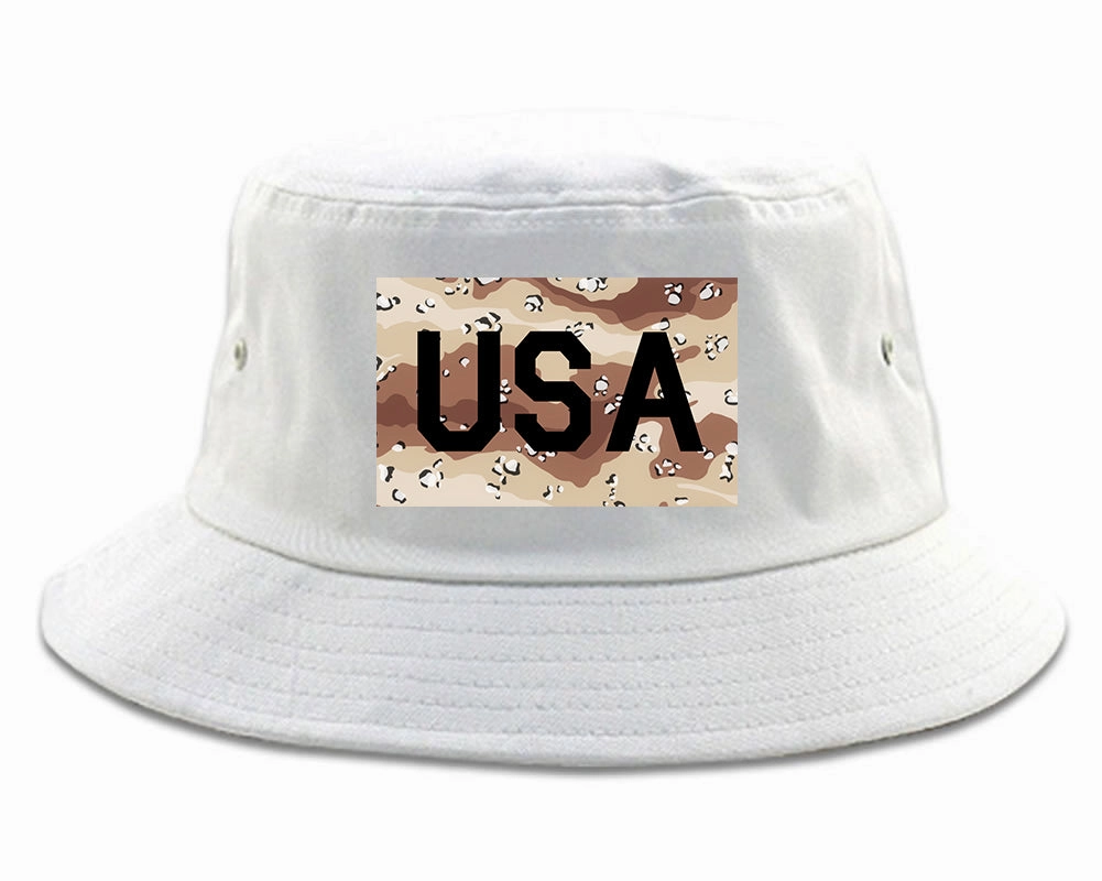 USA Desert Camo Army Mens Bucket Hat