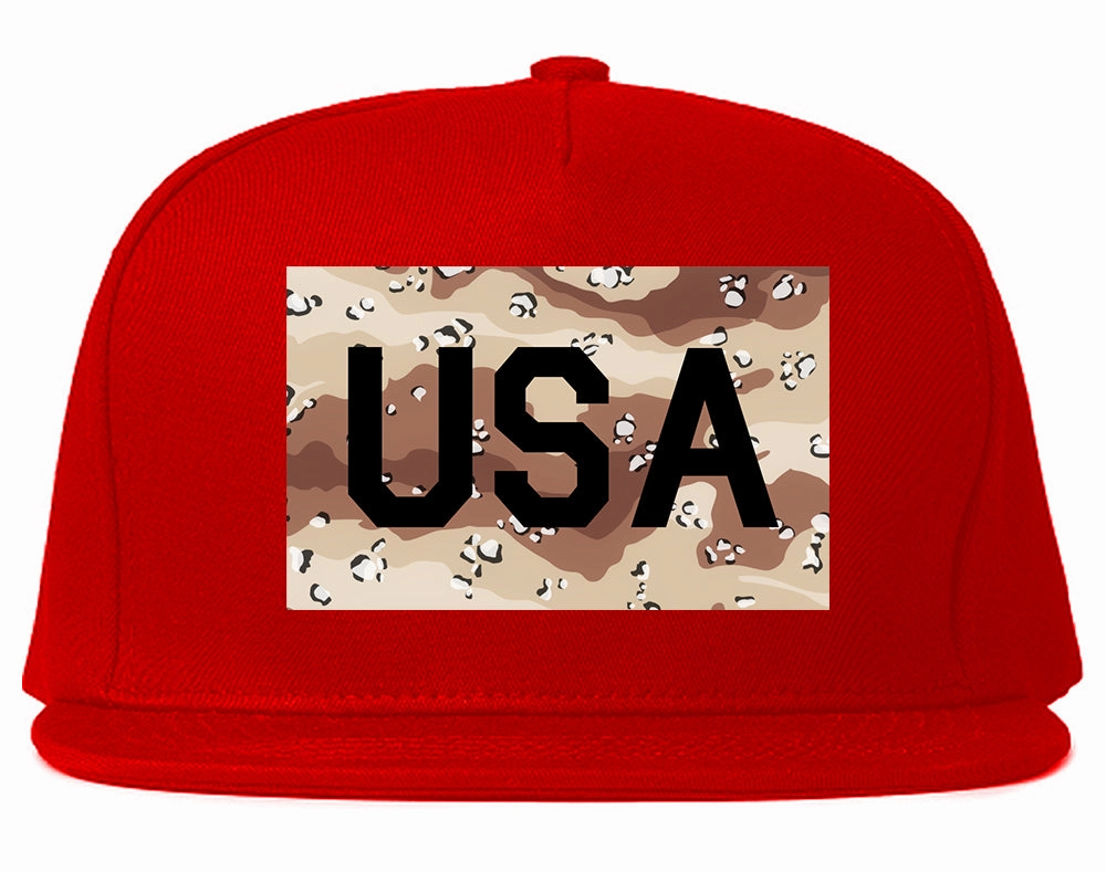 USA Desert Camo Army Mens Snapback Hat