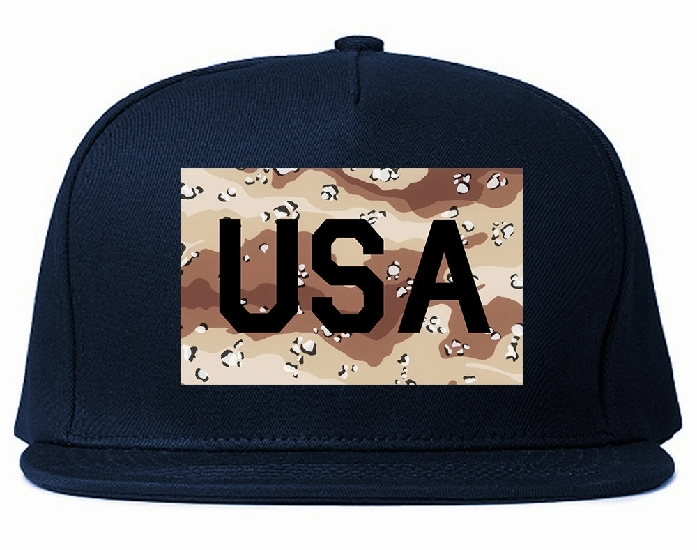 USA Desert Camo Army Mens Snapback Hat