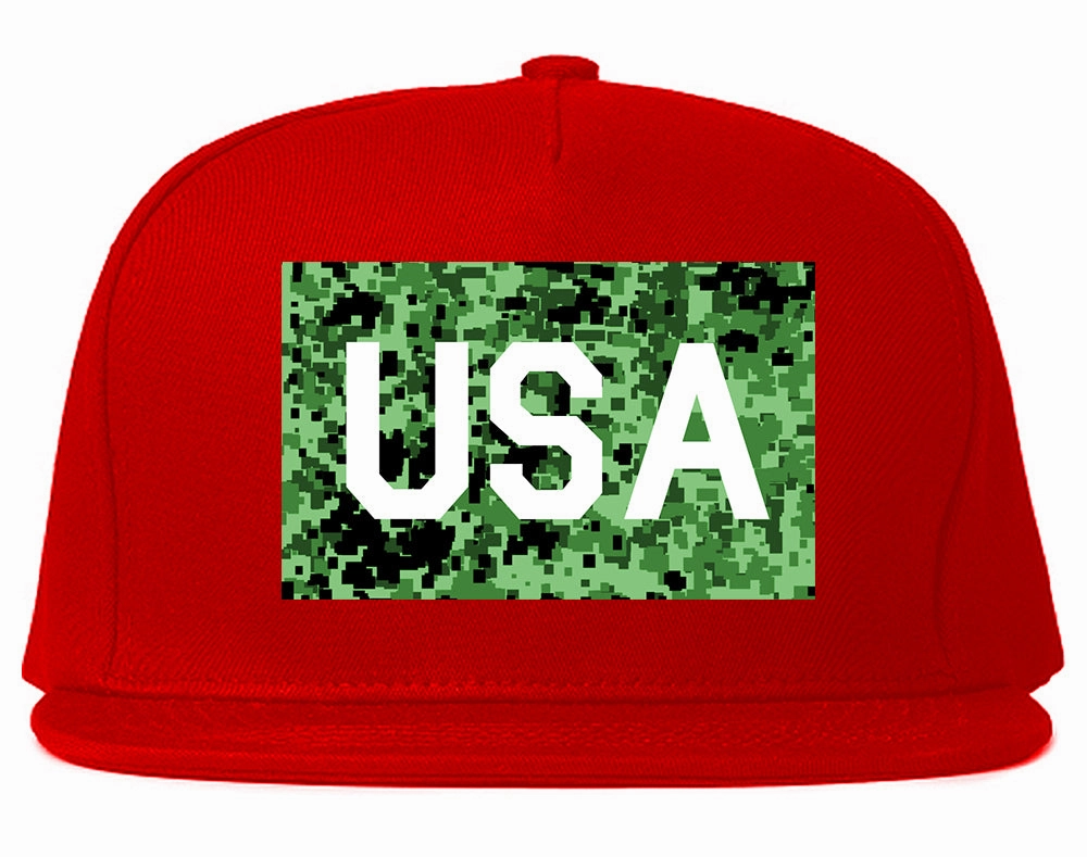 USA Digital Camo Army Mens Snapback Hat