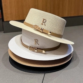 Value Rhinestone Straw Hat French-Style Vintage Sun Hat spring-straw-hat