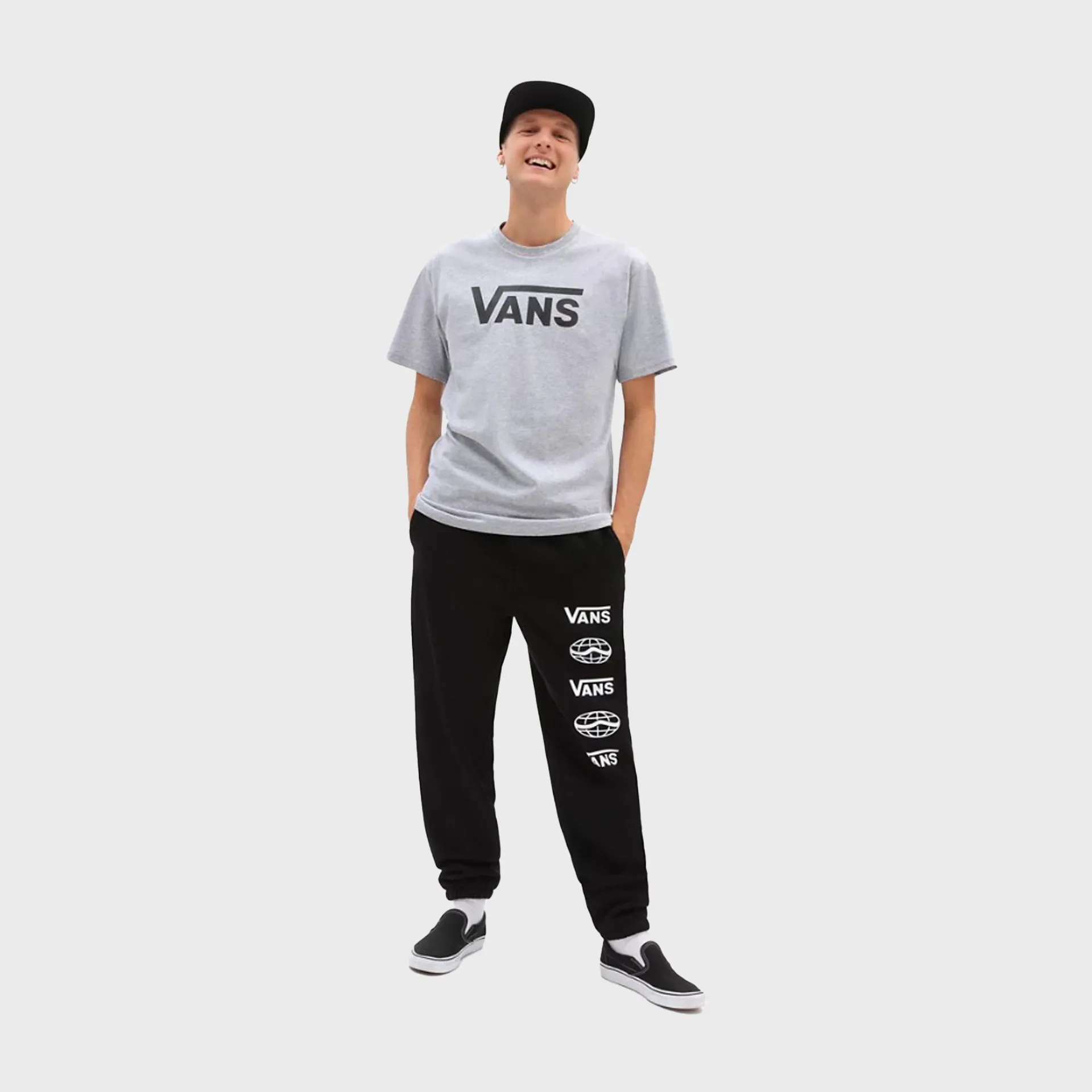 Vans Classic Herren T-Shirt - Athletic Heather/Schwarz