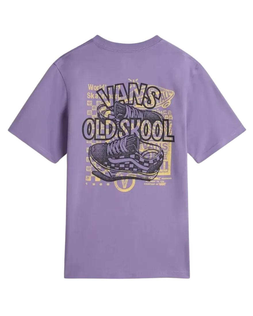Vans Kleidung Jungen Old Skool T-Shirt in Lila Dunst